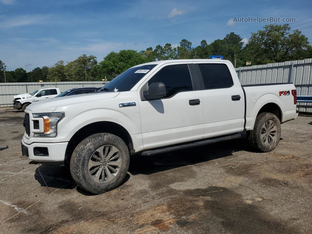 2019 Ford F150 Supercrew White vin: 1FTEW1E54KFD16788