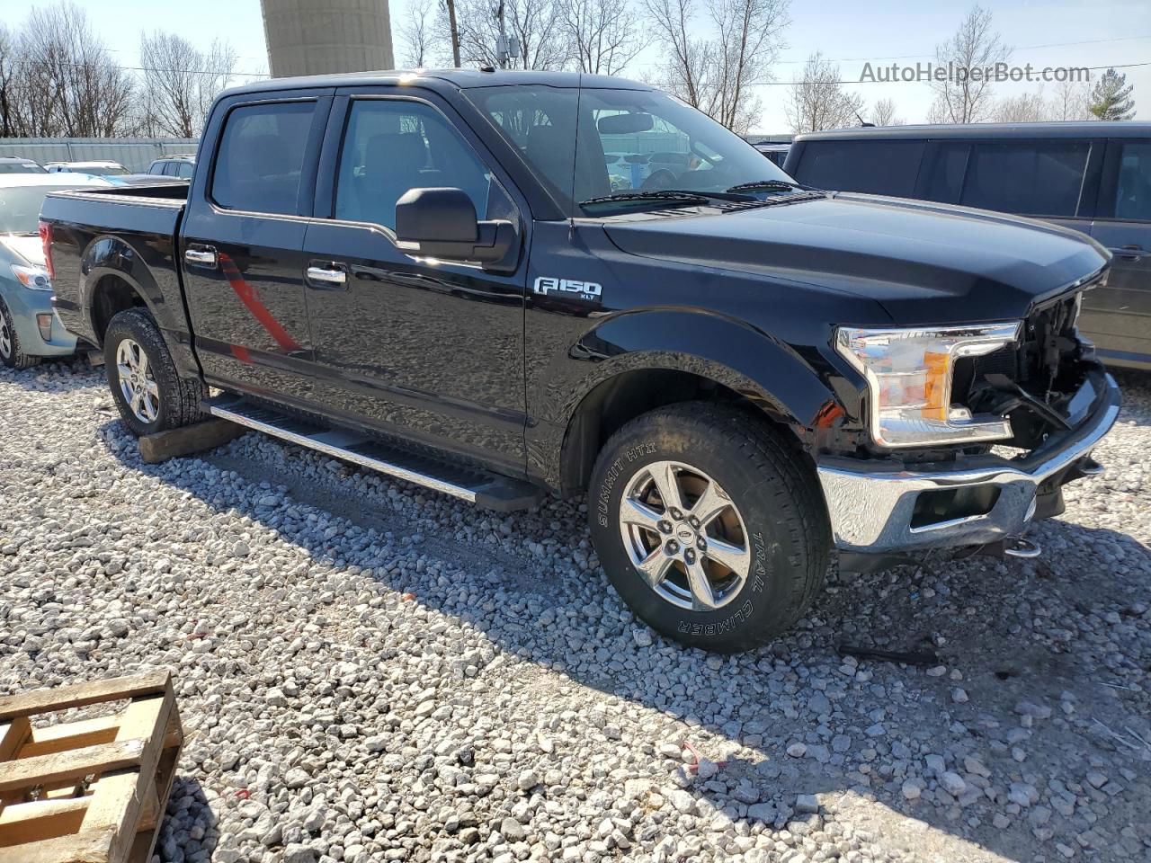 2018 Ford F150 Supercrew Black vin: 1FTEW1E55JFA51829