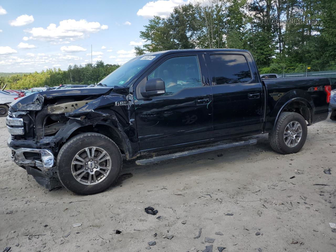 2018 Ford F150 Supercrew Black vin: 1FTEW1E55JFB32085