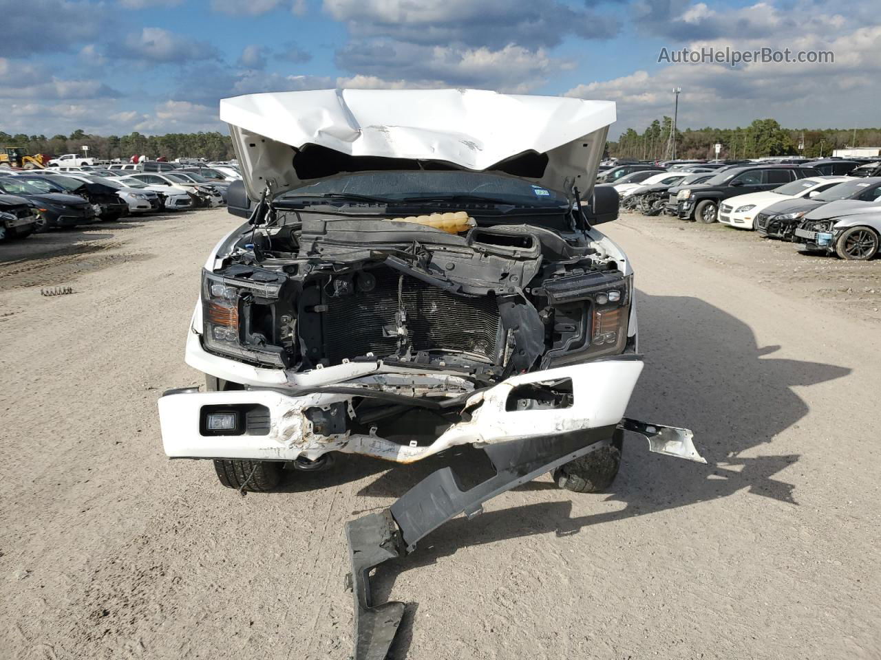 2018 Ford F150 Supercrew White vin: 1FTEW1E55JKF90930