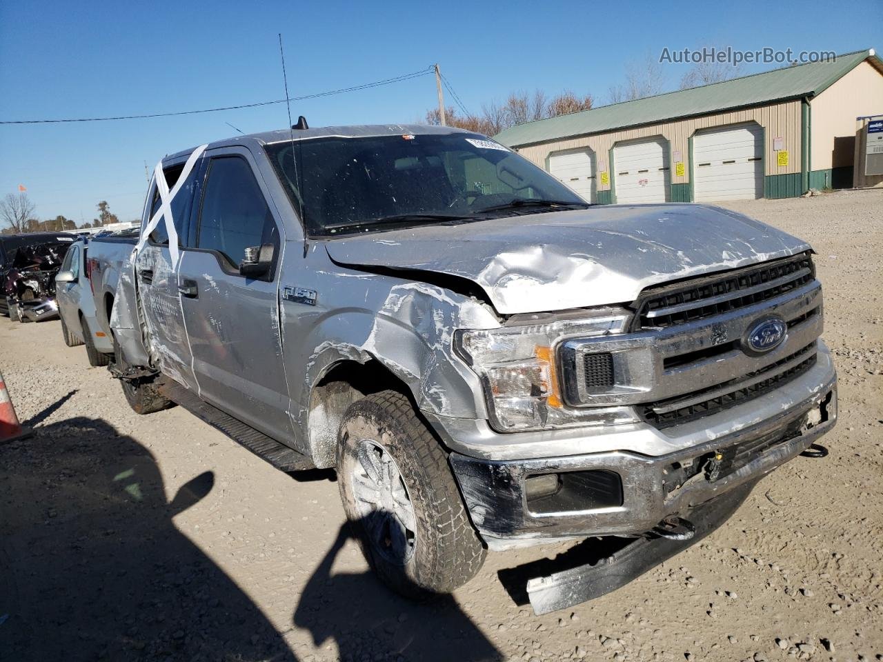2019 Ford F150 Supercrew Silver vin: 1FTEW1E55KFB04451