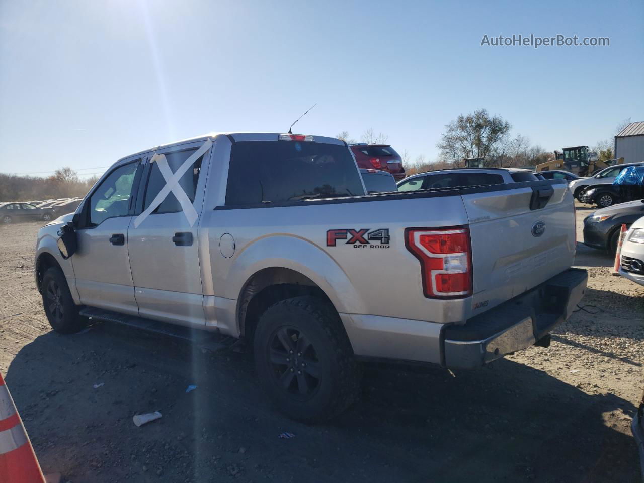 2019 Ford F150 Supercrew Silver vin: 1FTEW1E55KFB04451