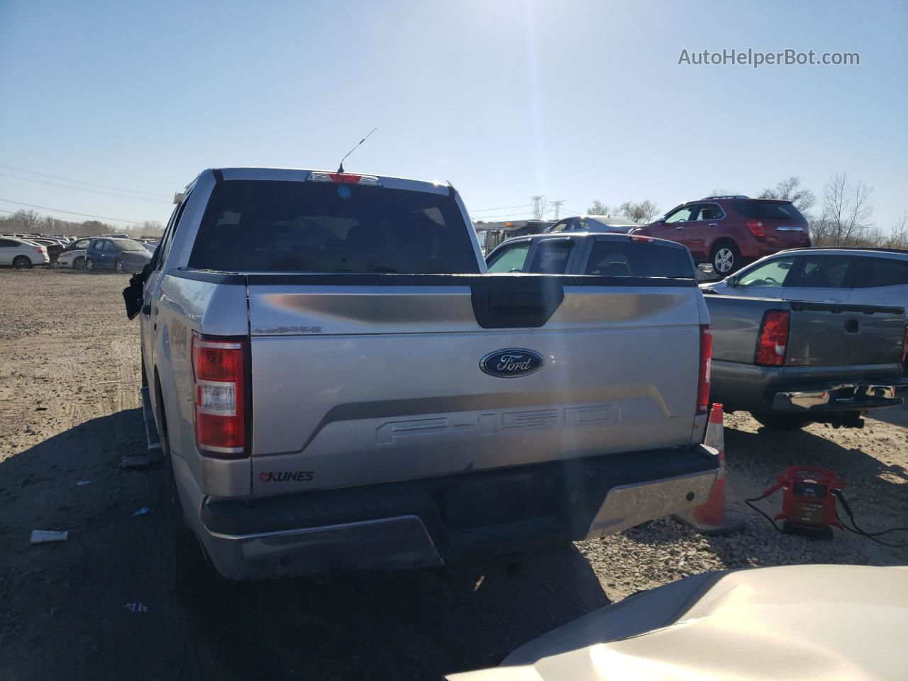 2019 Ford F150 Supercrew Silver vin: 1FTEW1E55KFB04451