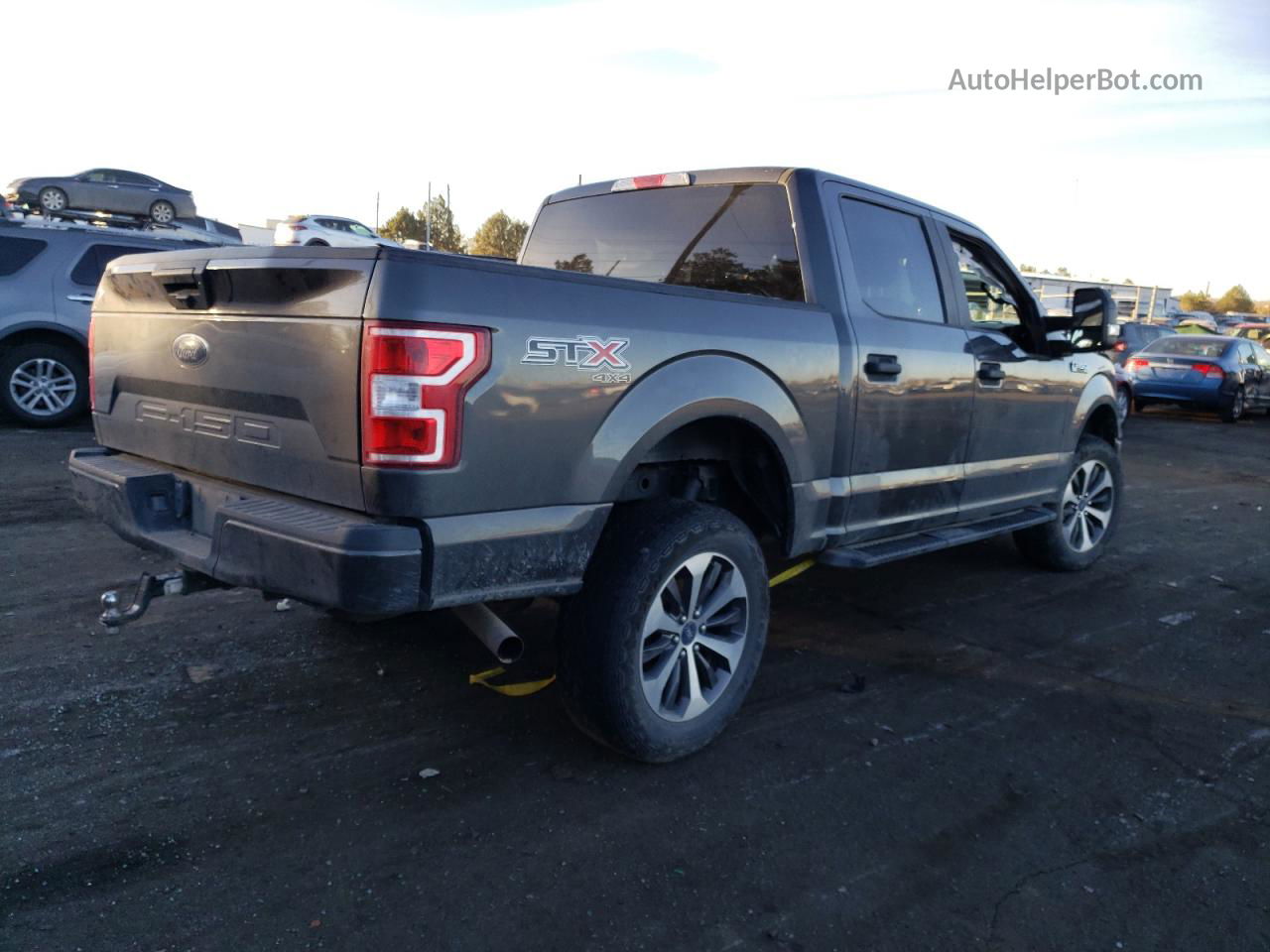 2019 Ford F150 Supercrew Gray vin: 1FTEW1E55KKC13077