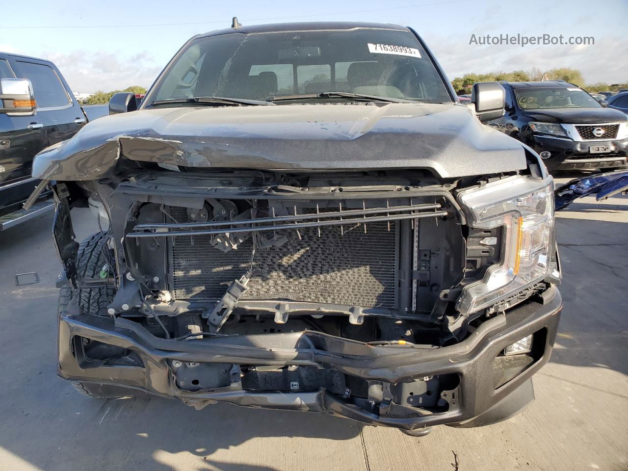 2019 Ford F150 Supercrew Gray vin: 1FTEW1E55KKC83615