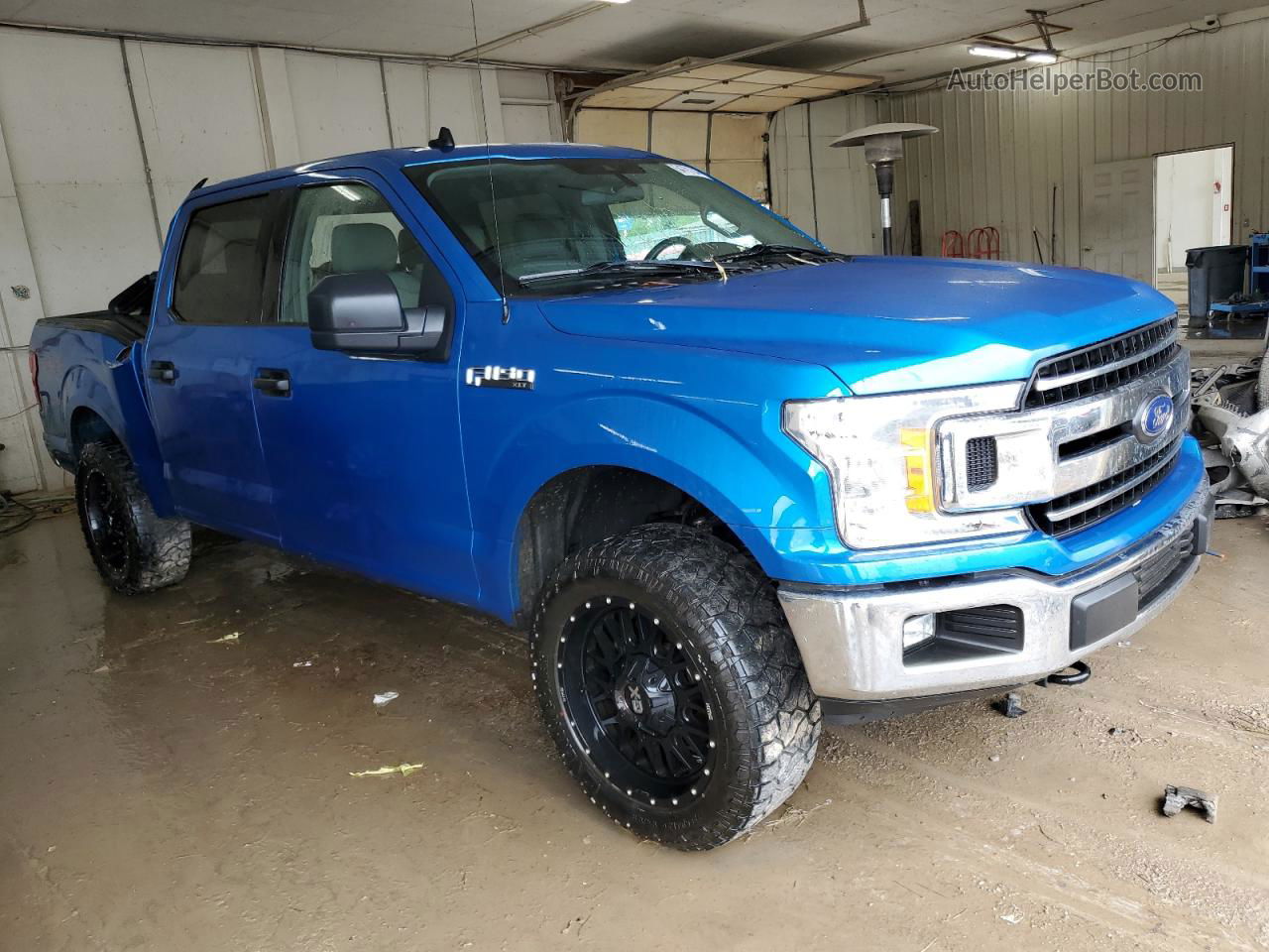 2019 Ford F150 Supercrew Синий vin: 1FTEW1E55KKC90063