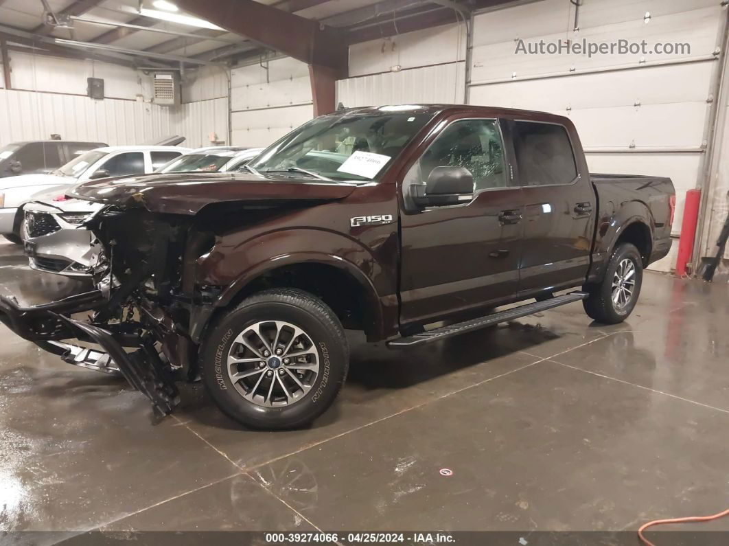 2019 Ford F-150 Xlt Maroon vin: 1FTEW1E55KKE05406