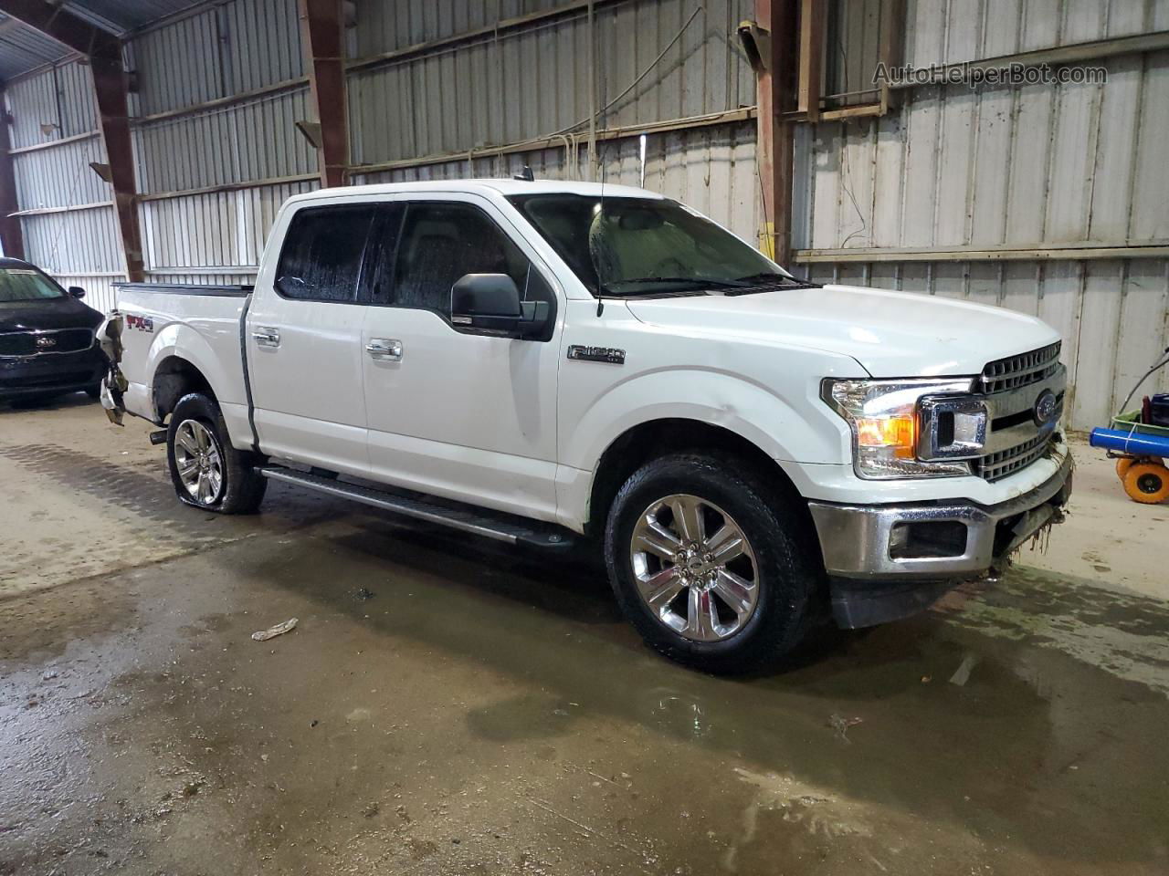 2019 Ford F150 Supercrew White vin: 1FTEW1E55KKF30499