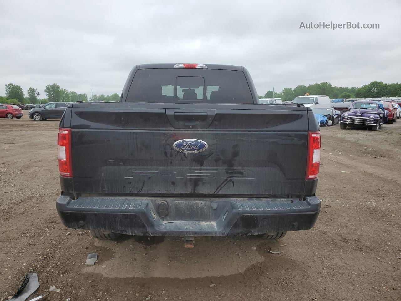 2018 Ford F150 Supercrew Черный vin: 1FTEW1E56JFC06372