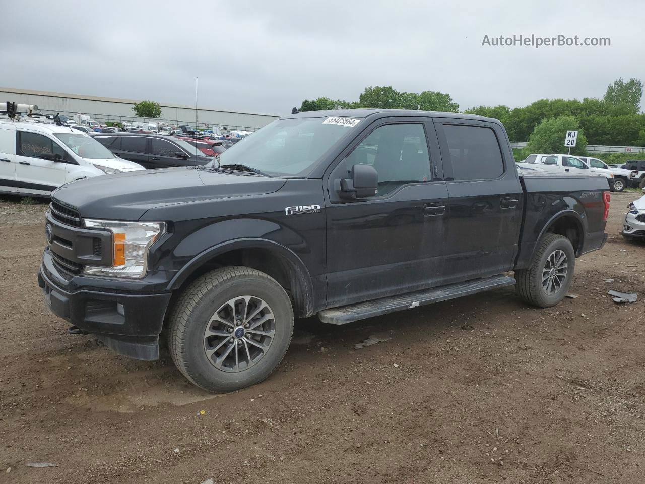 2018 Ford F150 Supercrew Черный vin: 1FTEW1E56JFC06372