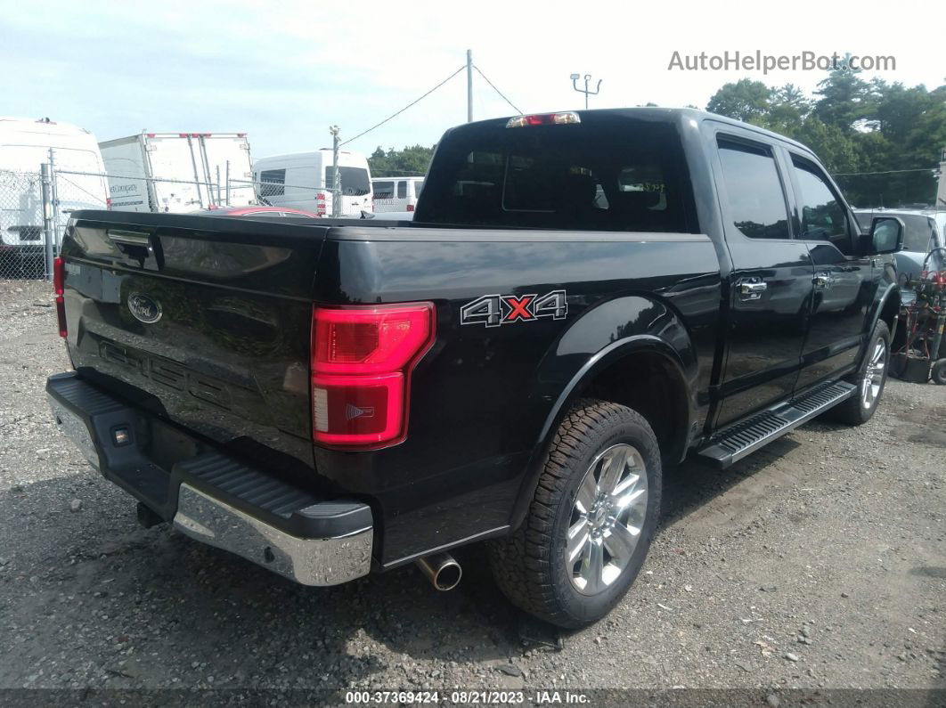 2018 Ford F-150 Lariat Black vin: 1FTEW1E56JFC58679