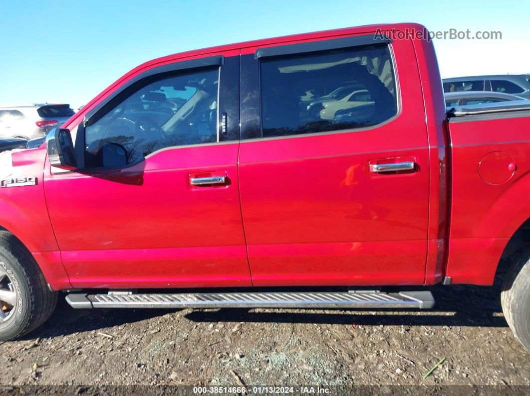 2018 Ford F-150 Xlt Red vin: 1FTEW1E56JKE63393