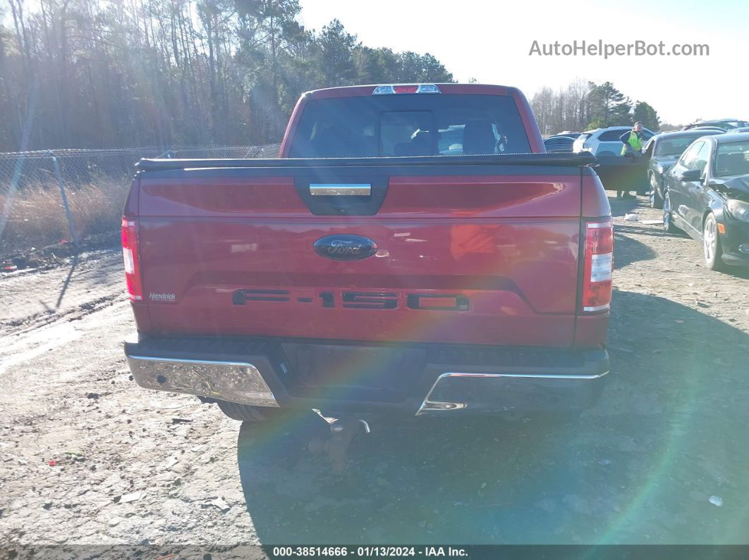 2018 Ford F-150 Xlt Red vin: 1FTEW1E56JKE63393