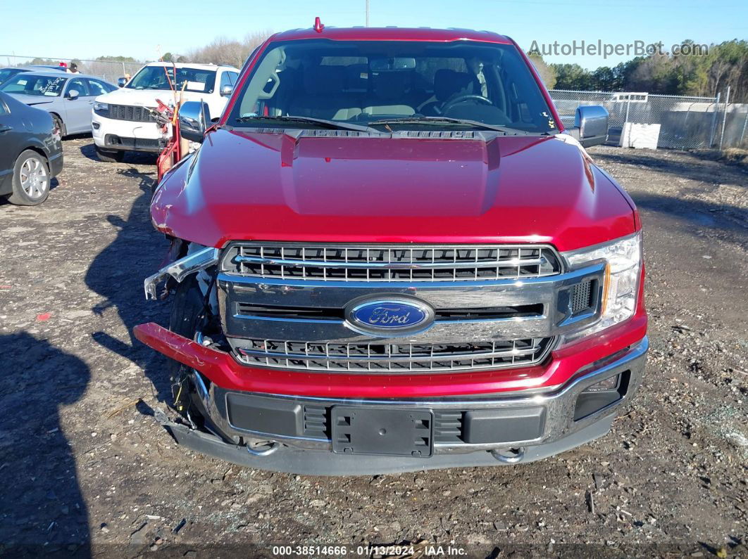 2018 Ford F-150 Xlt Red vin: 1FTEW1E56JKE63393