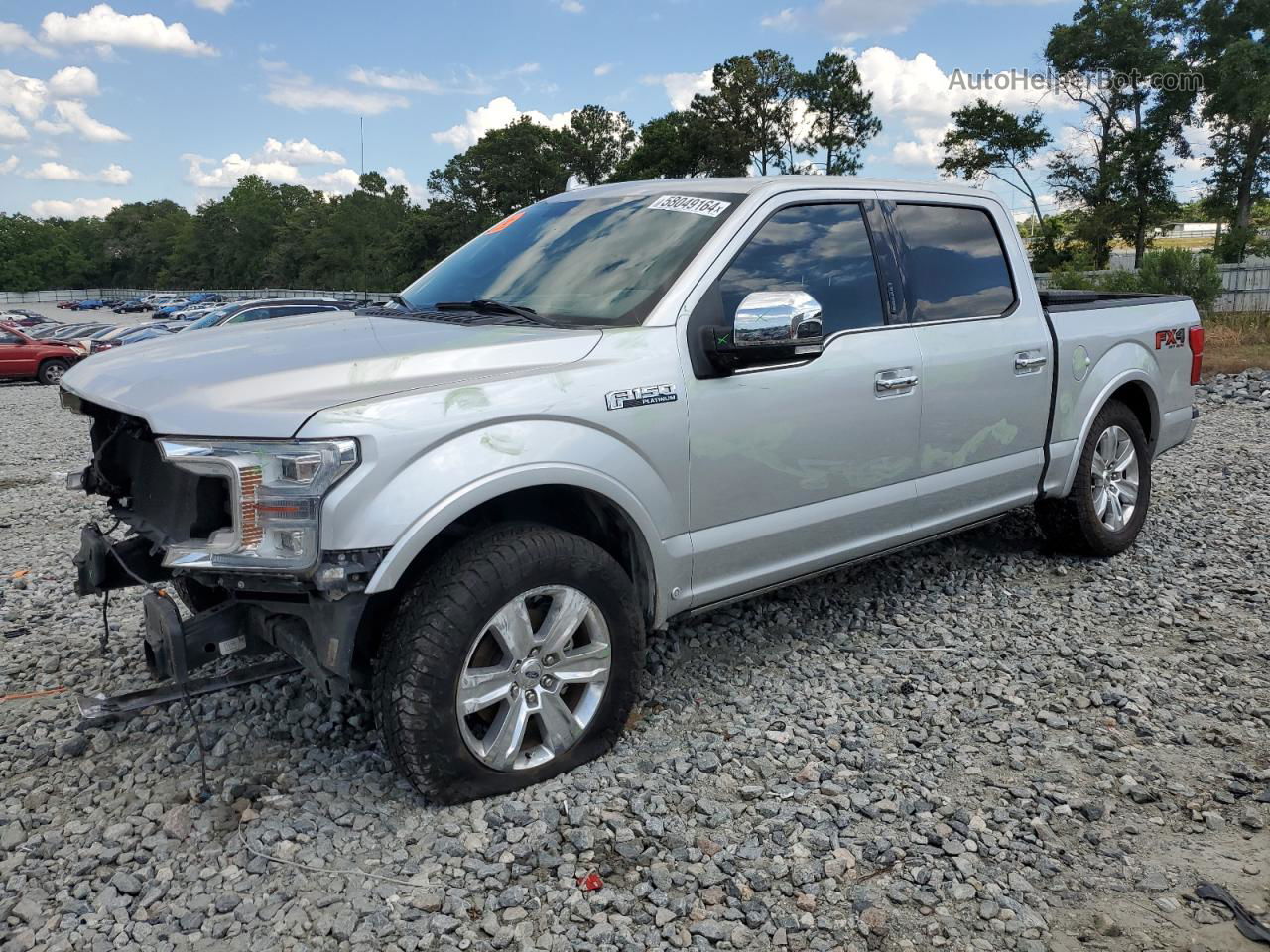 2019 Ford F150 Supercrew Silver vin: 1FTEW1E56KFD16243