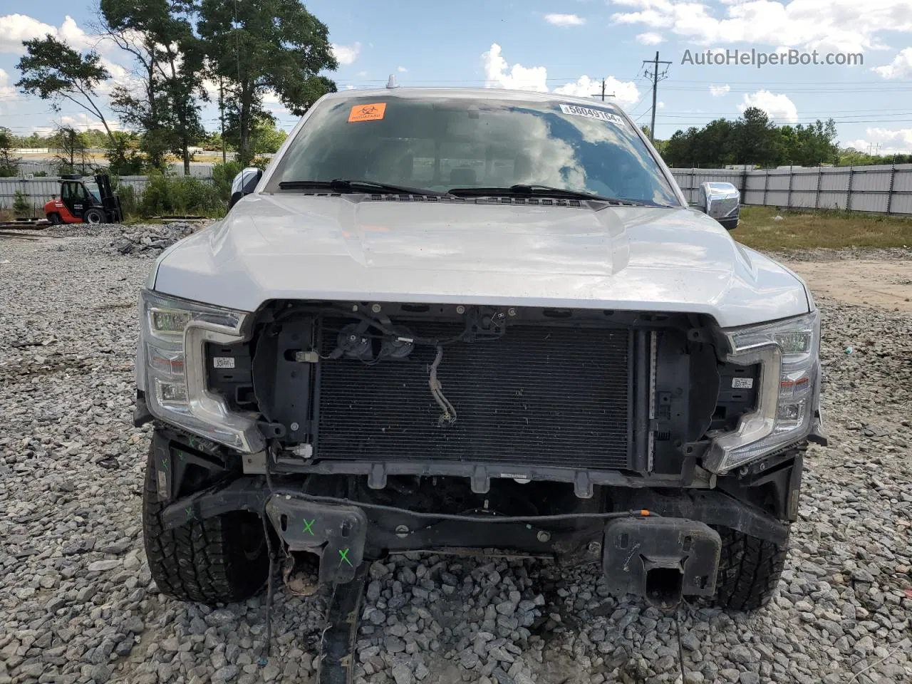 2019 Ford F150 Supercrew Silver vin: 1FTEW1E56KFD16243