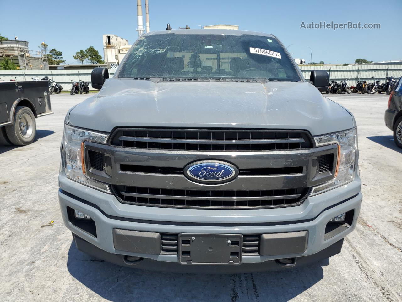 2019 Ford F150 Supercrew Gray vin: 1FTEW1E56KKC76513