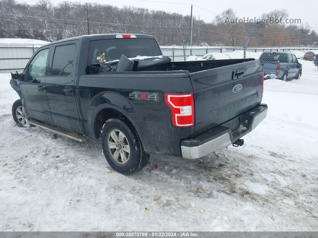 2018 Ford F-150 Xlt Black vin: 1FTEW1E57JKD85447