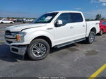 2019 Ford F-150 Lariat White vin: 1FTEW1E57KFC01988