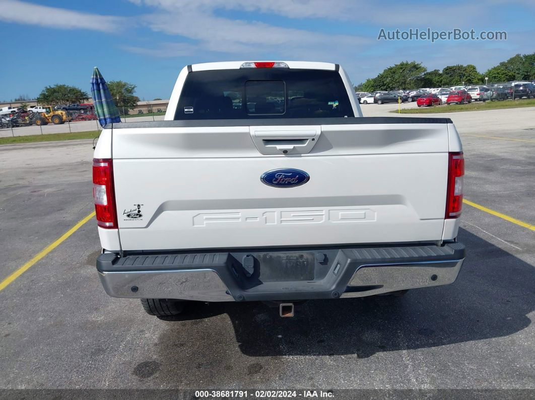 2019 Ford F-150 Lariat White vin: 1FTEW1E57KFC01988