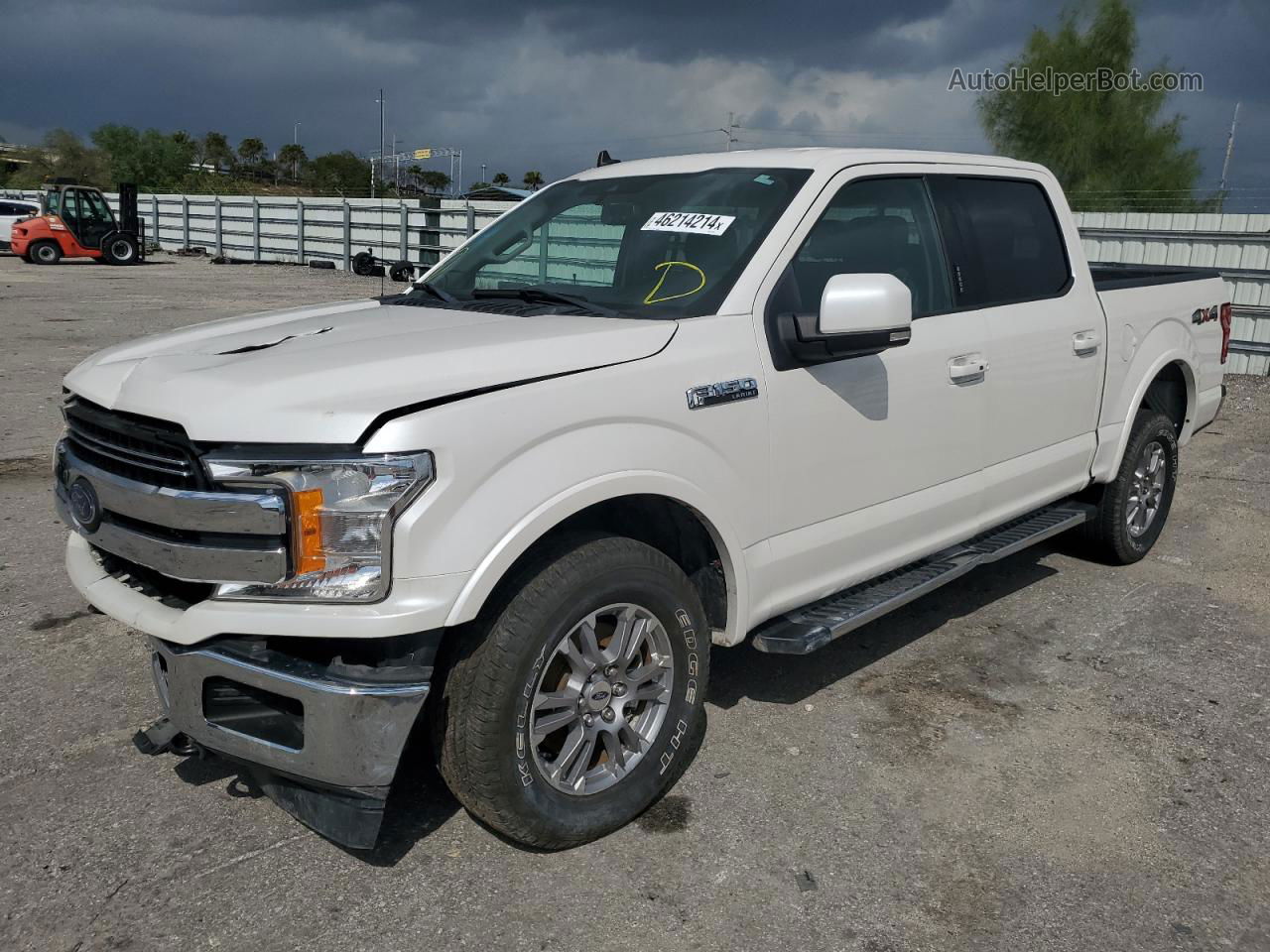 2019 Ford F150 Supercrew White vin: 1FTEW1E57KFC01988