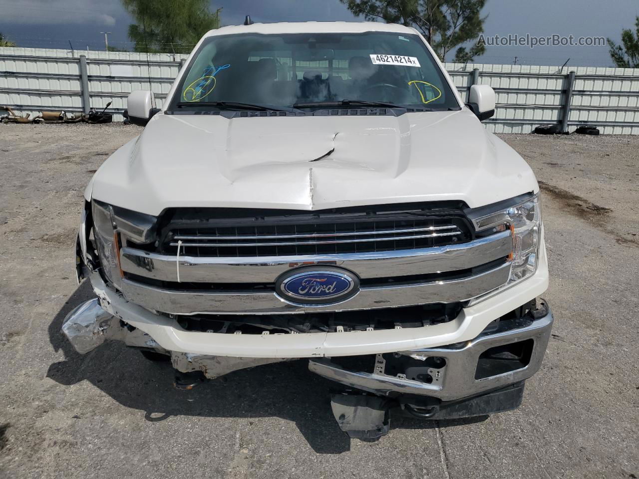 2019 Ford F150 Supercrew White vin: 1FTEW1E57KFC01988