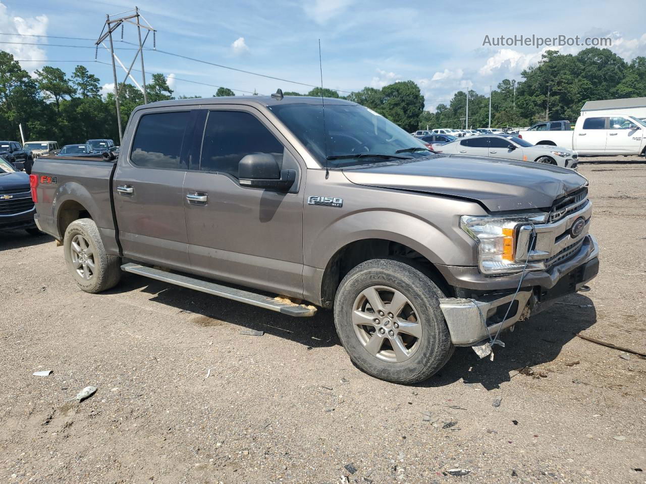 2019 Ford F150 Supercrew Brown vin: 1FTEW1E57KFC29497