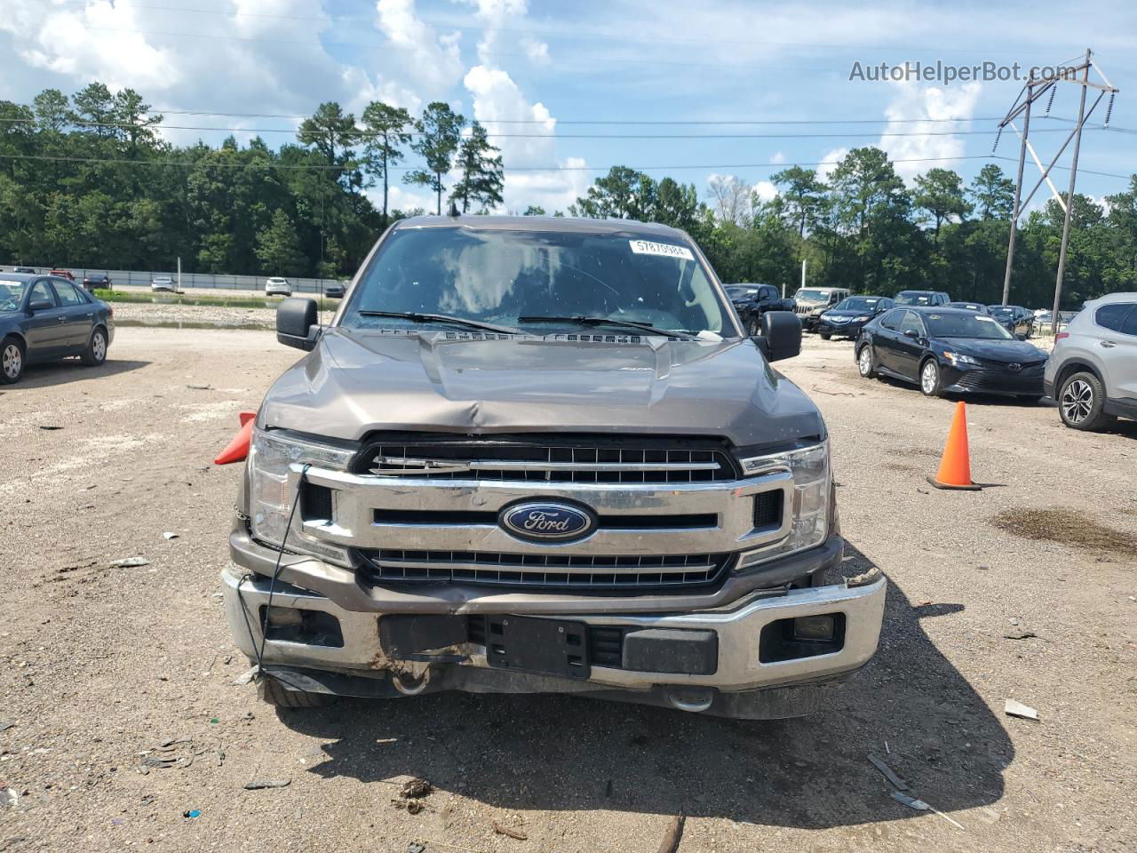 2019 Ford F150 Supercrew Brown vin: 1FTEW1E57KFC29497