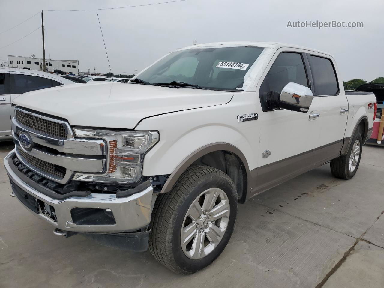 2019 Ford F150 Supercrew White vin: 1FTEW1E57KFC84578