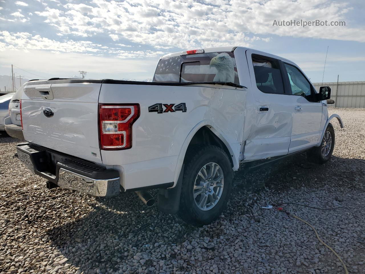 2019 Ford F150 Supercrew White vin: 1FTEW1E57KKD74966