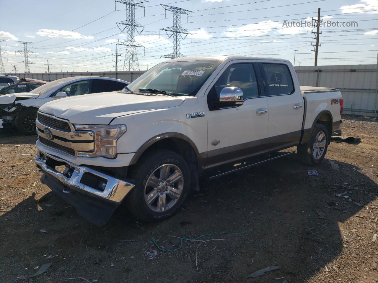 2020 Ford F150 Supercrew White vin: 1FTEW1E57LFA38776