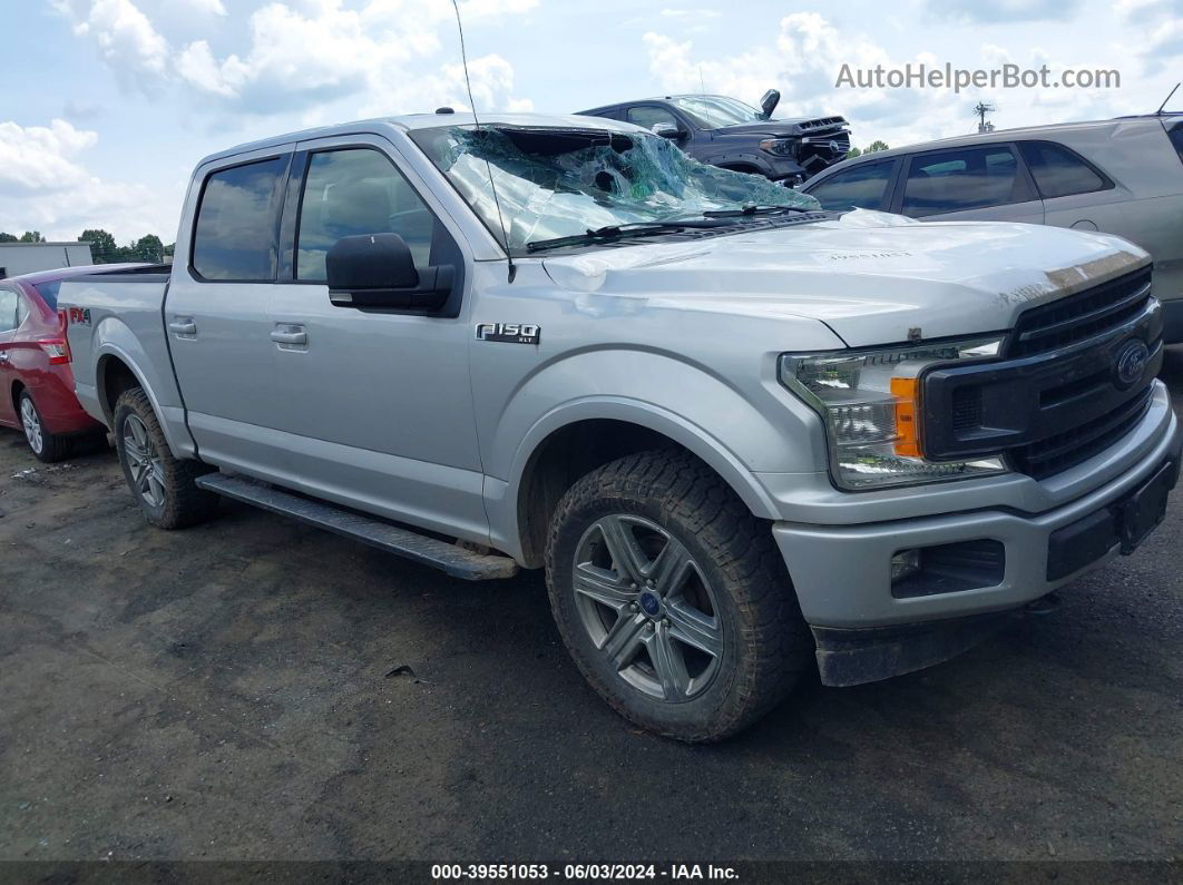 2018 Ford F-150 Xlt Silver vin: 1FTEW1E58JFB19878