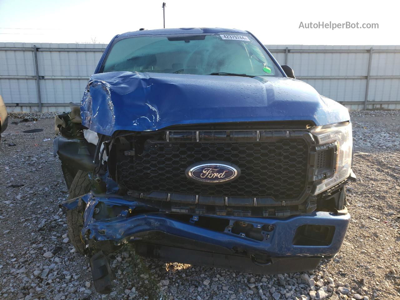 2018 Ford F150 Supercrew Blue vin: 1FTEW1E58JFE75618