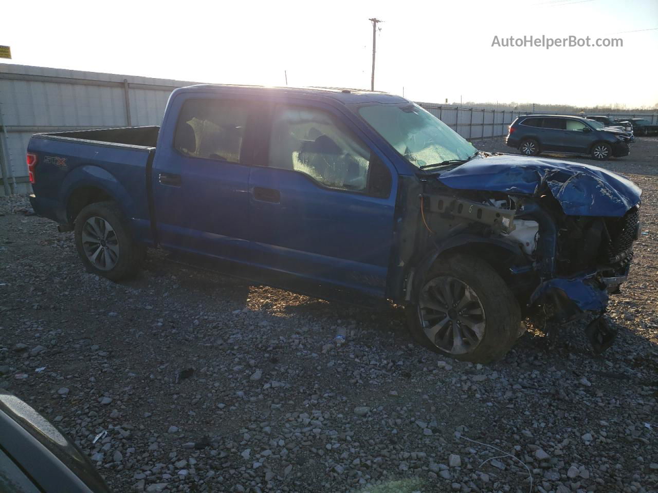 2018 Ford F150 Supercrew Blue vin: 1FTEW1E58JFE75618