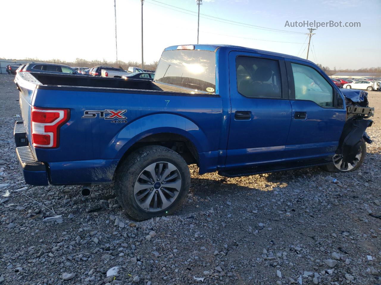 2018 Ford F150 Supercrew Синий vin: 1FTEW1E58JFE75618