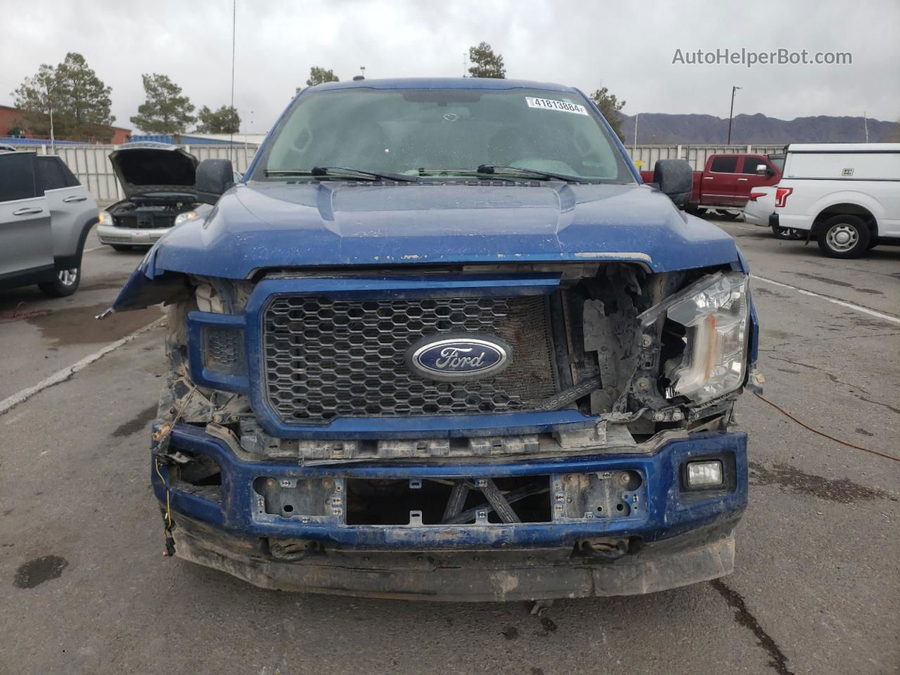 2018 Ford F150 Supercrew Blue vin: 1FTEW1E58JKF57842