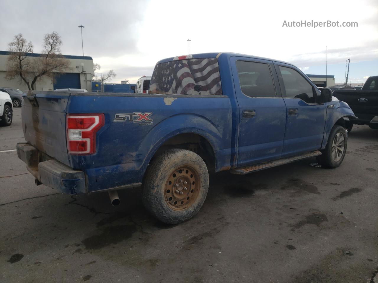 2018 Ford F150 Supercrew Blue vin: 1FTEW1E58JKF57842