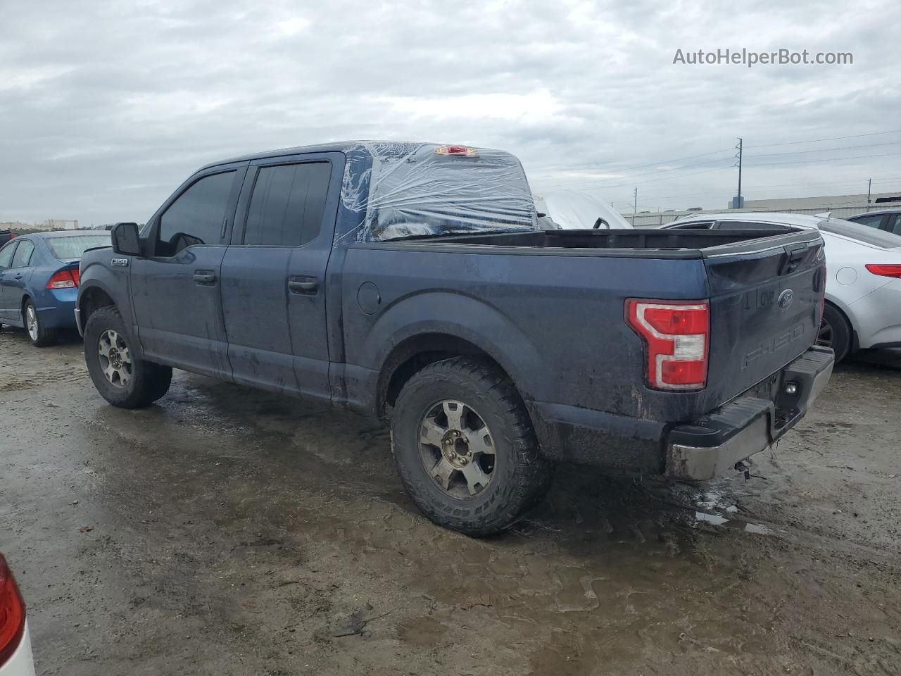 2020 Ford F150 Supercrew Синий vin: 1FTEW1E58LFA95665