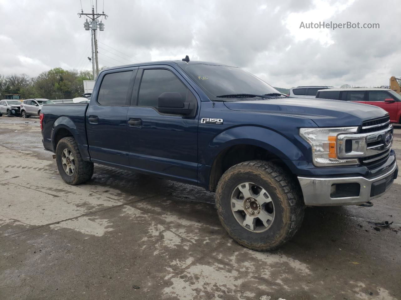 2020 Ford F150 Supercrew Blue vin: 1FTEW1E58LFA95665