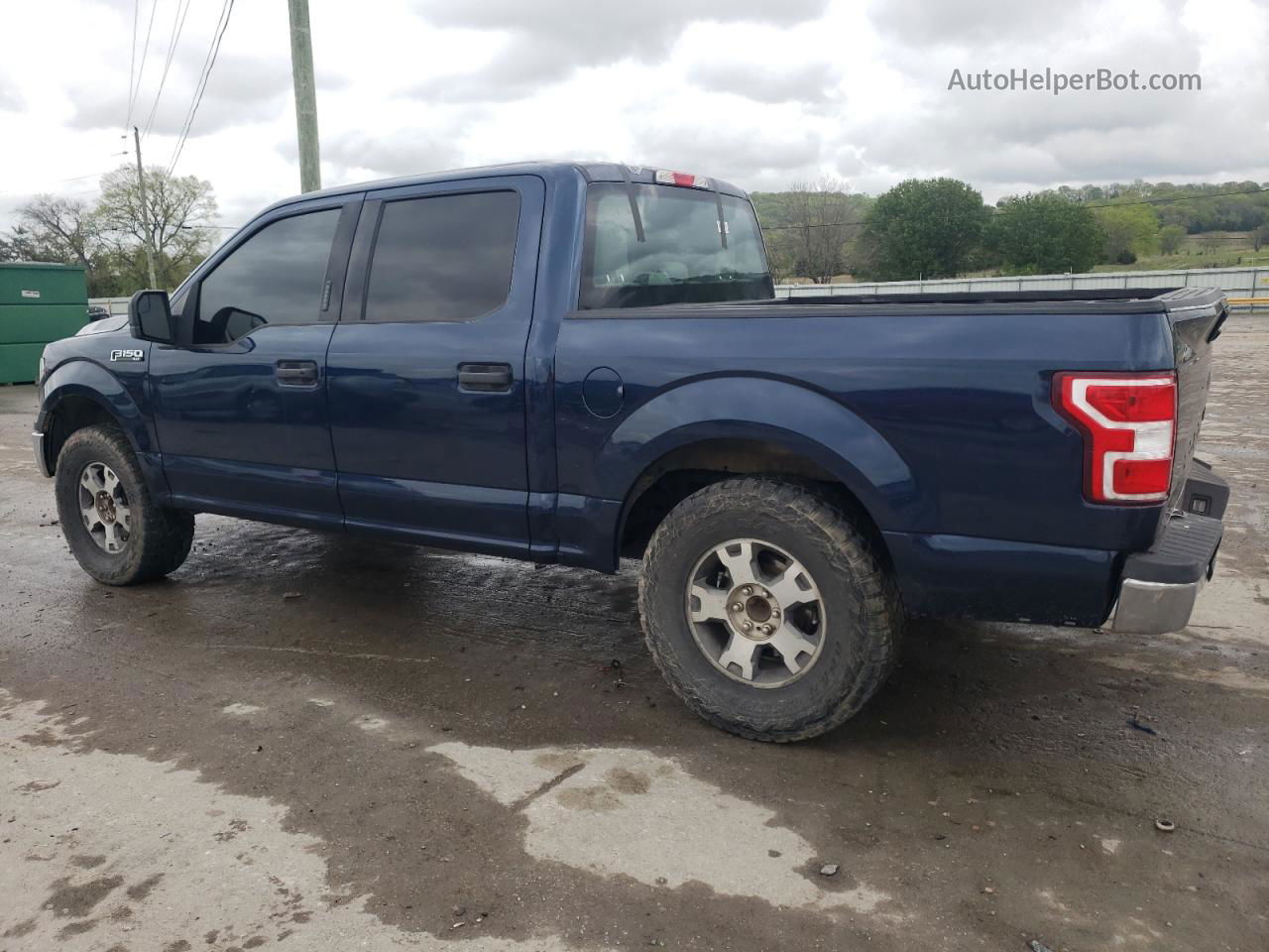 2020 Ford F150 Supercrew Синий vin: 1FTEW1E58LFA95665