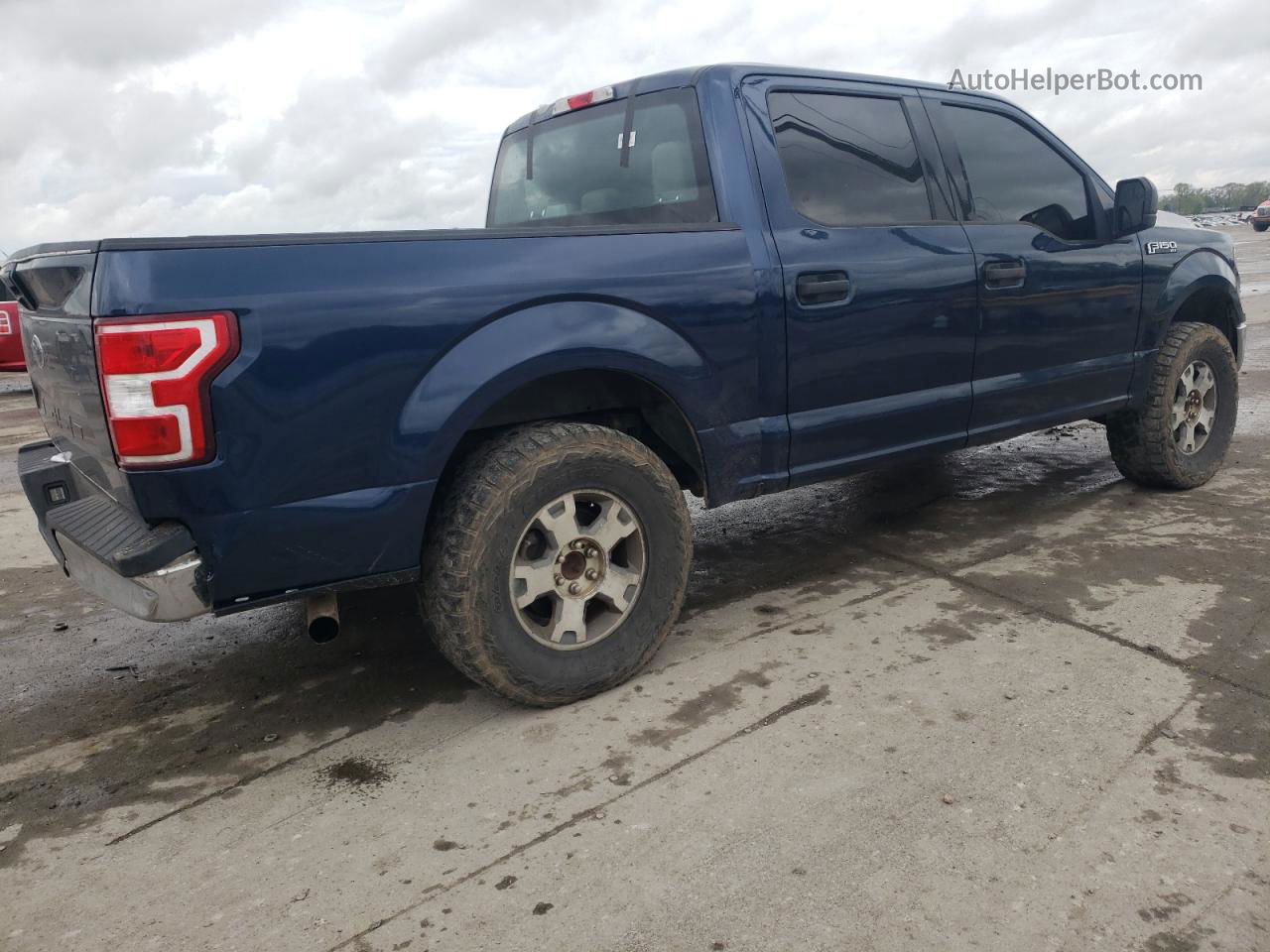 2020 Ford F150 Supercrew Синий vin: 1FTEW1E58LFA95665