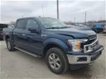 2018 Ford F150 Supercrew Blue vin: 1FTEW1E59JFD02884