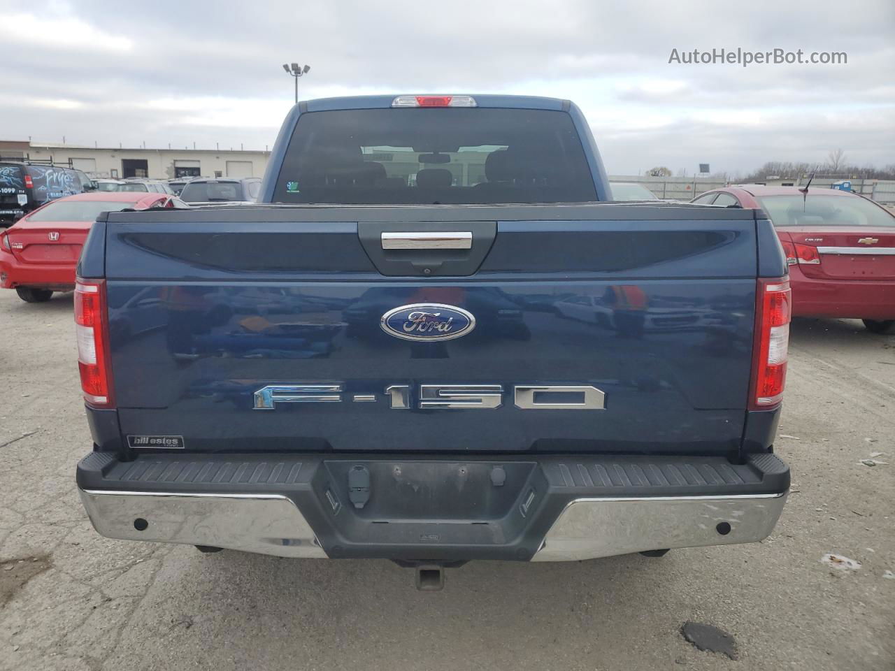 2018 Ford F150 Supercrew Blue vin: 1FTEW1E59JFD02884