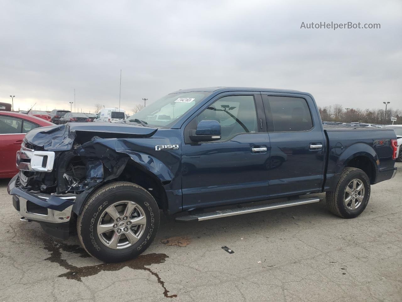 2018 Ford F150 Supercrew Blue vin: 1FTEW1E59JFD02884