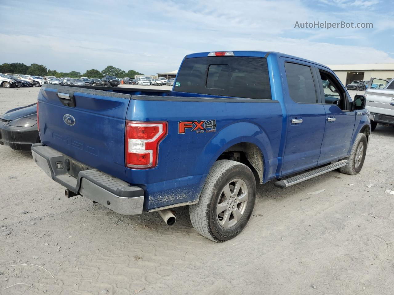 2018 Ford F150 Supercrew Синий vin: 1FTEW1E59JKF98044