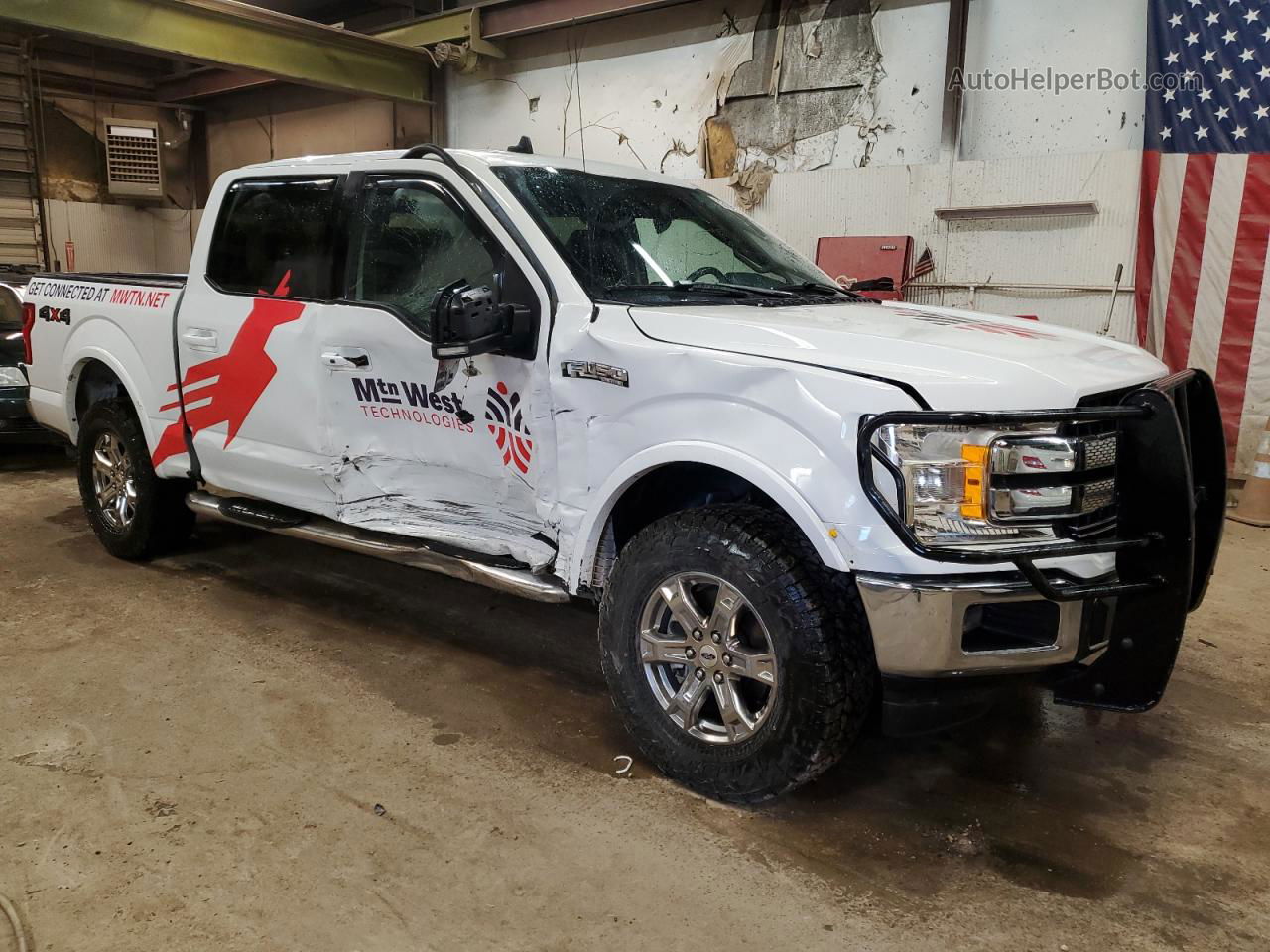 2019 Ford F150 Supercrew Белый vin: 1FTEW1E59KFA20956