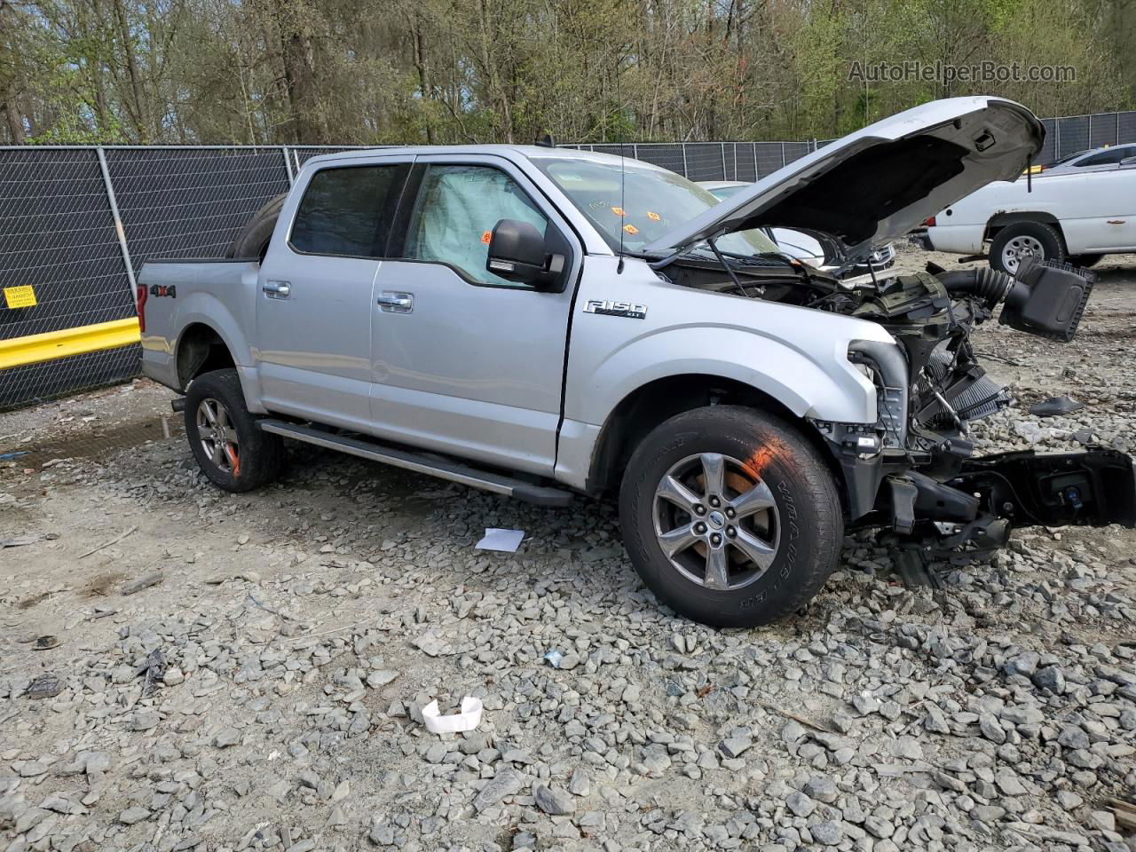 2019 Ford F150 Supercrew Silver vin: 1FTEW1E59KFB82327