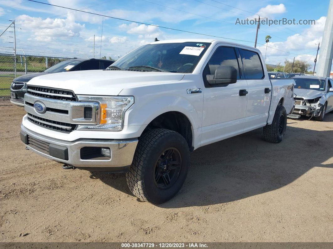 2019 Ford F-150 Xlt White vin: 1FTEW1E59KKC40430