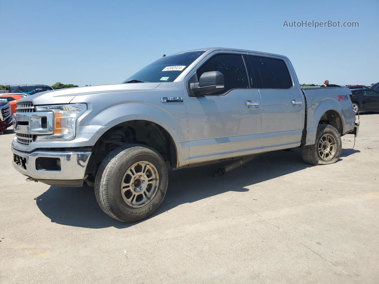 2020 Ford F150 Supercrew Silver vin: 1FTEW1E59LKE36708