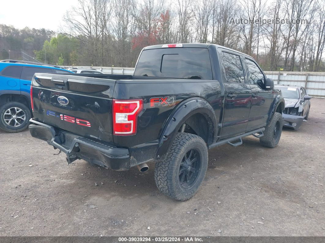 2018 Ford F-150 Xlt Black vin: 1FTEW1E5XJFA33259